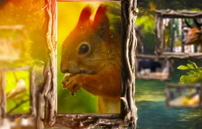 Nature Beauty Showcase 3D Frame Slideshow